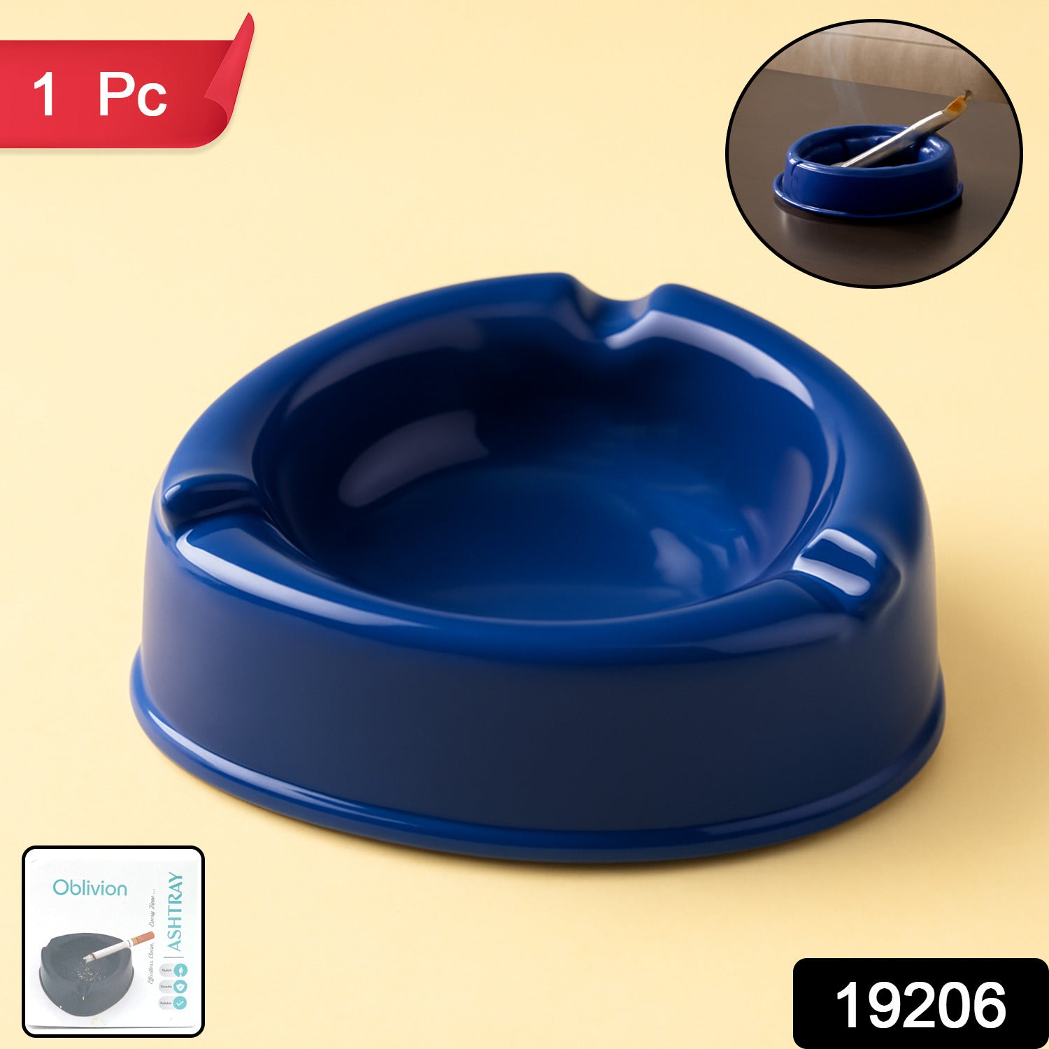 Oblivion Heavy-Duty Plastic Ashtray Oblivion Heavy-Duty Plastic Ashtray